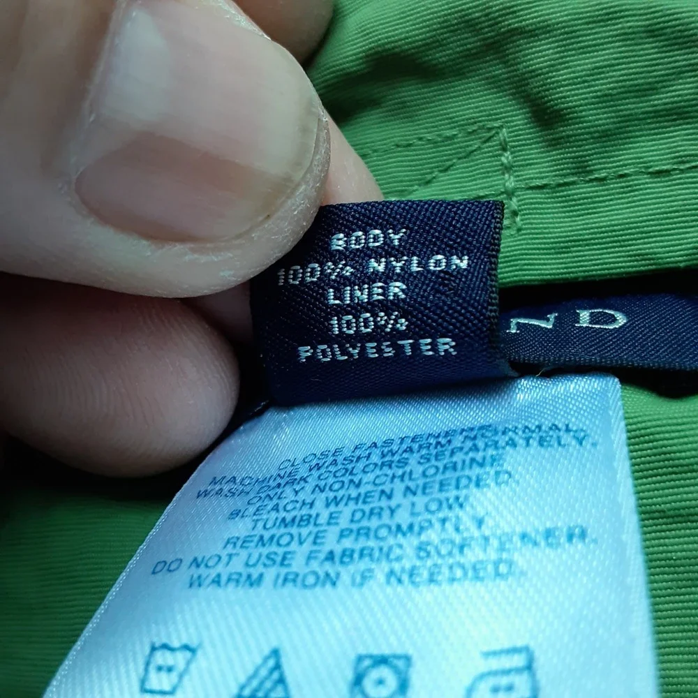 Lands' End Cargo Swim Trunks Mens L 36-38 Mesh Lined Nylon Belted Hiking Outdoor